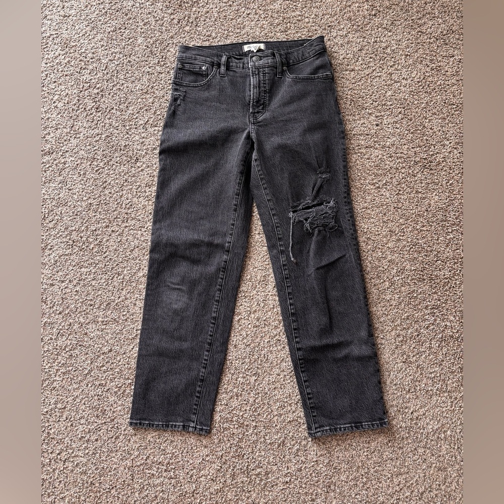 Madewell Distressed Black Jeans